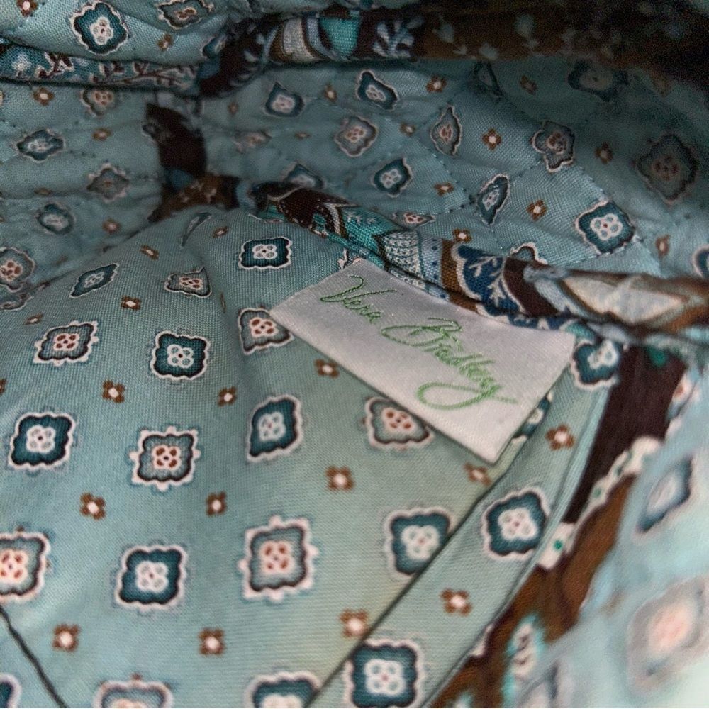 Vera Bradley Retired Java Blue Shoulder Purse​ - Picture 7 of 8